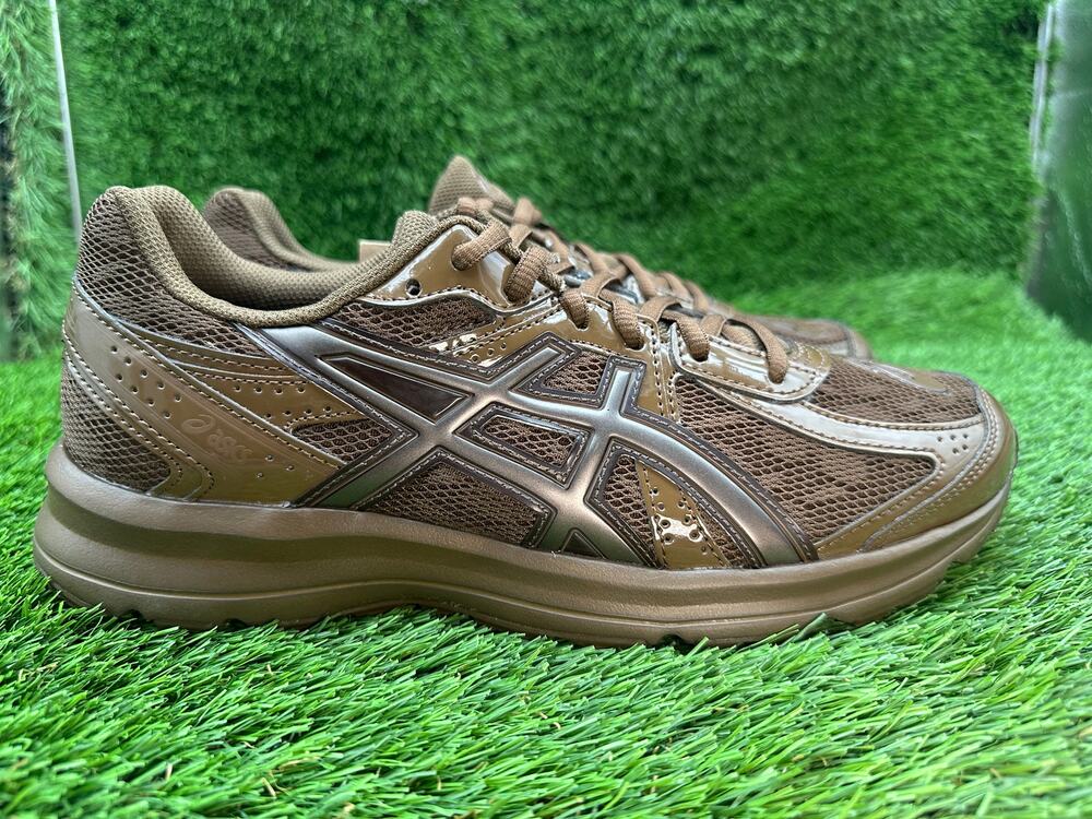 Asics JOG 100S 1203B043-200 Athletic Sneaker Men's 8.5 Brown Mesh Running Sports